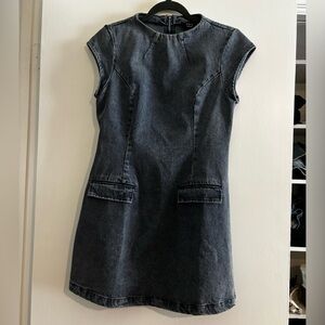 Vici Blue Denim Shift Dress